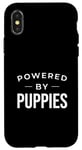 Coque pour iPhone X/XS Funny Puppy Dog Lover Powered by Puppies