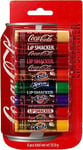 Lip Smacker Coca Cola Party Pack, Ensemble de 8 BaumesÀLèvres Assortis aux Saveurs Authentiques de Coca-Cola, Fanta et Sprite