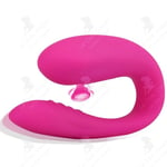 LCC Vibrator 11x9,5x4cm par kvinna U-form klitoris fjärrkontroll par anal vattentät tysta sexleksaker vibratorsex