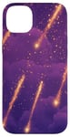 iPhone 14 Plus Celestial Falling Stars in Starry Night Sky Aesthetics Case