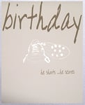 WHITE COTTON CARDS Birthday He Shoot He Scores Birthday Card, Trainers