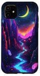 iPhone 11 Mystic Crescent River Night Landscape Case