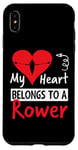 Coque pour iPhone XS Max Valentines Day Design - My Heart Belongs to a Rower