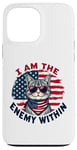 Coque pour iPhone 13 Pro Max I Am The Enemy Within Harris vs Trump Élection américaine 2024 drôle