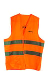 Express, 44741, Gilet de Sécurité Orange en Polyester avec Fermeture Auto-agrippante, Visibilité 150 M, Accessoire pour Fer à Souder, Fer de Couvreur, Chalumeau d'Étanchéité, Pièces de Rechange