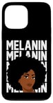 Coque pour iPhone 13 Pro Max Couleur de peau de mélanine afro-américaine afro femme noire