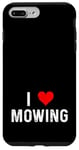 Coque pour iPhone 7 Plus/8 Plus I Love Mowing – Heart – Tondeuse à gazon pour gazon