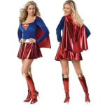 Vuxen superhjälte rollspel kostym hjälte halloween XL superwoman