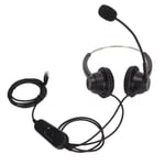 H360Drj9Mva Rj9 Business Headset Binaural Phone Headphone With Mic Mute Ad Part