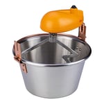 ARDES - AR24AM81 Chaudron Acier INOX Diamètre 28cm Mélangeur Polenta Confiture, Ardes Chaudron pour Foyer à Induction, Mélangeur avec Moteur Électrique, Raccord à Baïonnette Facile à Nettoyer