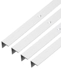 GAH-Alberts 498610 476854 Lot de 4 profilés de protection pour escalier Aluminium anodisé Argenté 1000 x 21 x 21 mm