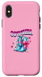 Coque pour iPhone X/XS Bottes de cowgirl mignonnes pour fille Motif marguerites Anniversaire