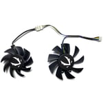 Ventilateur jumeau de remplacement,carte de fouille,revenu du ventilateur 72S2U,revenu 82S2H,compatible avec ZOTAC GeForce GTX1660 1660ti 1660 SUPoll6 GB, - Type a pair of fans