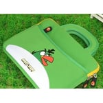 Angry Birds Housse Sacoche Poignee Ipad Tablette 10", Couleur: Vert