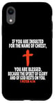 Coque pour iPhone XR 1 Pierre 4:14 Verses bibliques Écriture