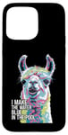 iPhone 15 Pro Max Funny Llama "I Make the Water Blue" Pool Party Joke Case