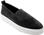 Minnetonka Femme Gabi Slip on Baskets à Enfiler, Noir, 36 EU