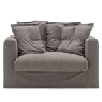 Decotique Stopning Til Le Grand Air Love Seat Lin, Smokey Granite Lin