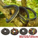 51" Realistic Soft Rubber Toy Snake black Practical Jokes Props Prank Gift