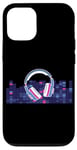 Coque pour iPhone 12/12 Pro Casque pour artistes, DJ, contrôle audio LED clignotant