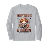 Cute Camera Dog Photographer Photo Capture & Create Puppy Long Sleeve T-Shirt