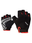 Ziener Gants de Cyclisme COLIT pour Homme, VTT, Cyclisme | Doigts Courts - Respirants/Amortisseur/antidérapants, Noir/Grenadine, 8,5