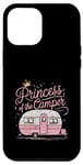 Coque pour iPhone 13 Pro Max Princesse du campeur mignon camping camping-car famille camping-car