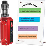 Aegis Solo 3 Kit 100 W S100 Kit with Z Subohm 2021 Tank 5.5ml, Woking Modes- Smart/Memory/Eco-Smart Lock - IP68 Rating