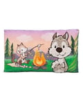 NICI Forest Friends Coussin Enfant Loup Winny & Écureuil rayé JoJo 43x25 cm - Coussin Moelleux rectangulaire, pour Filles, garçons & Adultes - 49954