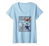 Womens Wizard of OZ Gifts-Oz Tin Man Scarecrow Wizard of OZ Book V-Neck T-Shirt