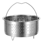 Stainless Steel Steamer Basket Rice Cooker Steamer for  Cooker with Handle7794