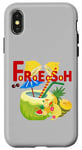 Coque pour iPhone X/XS Cocktails de vacances Lady's Night sur les îles tropicales