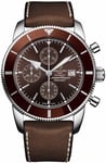 Breitling Watch Superocean Heritage II Chronographe Copperhead Bronze Rubber Leather Pushbutton