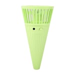 ((Fluorescent Green)Mini Handheld Fan Cone Shaped Table Top Hanging Neck Coo