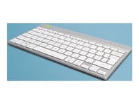 R-Go Ergonomic Keyboard Compact Break - Tastatur - Trådløs - Bluetooth 5.0 - Qwerty - Storbritannia - Hvit