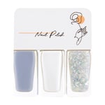 3-pack Vattenbaserat Nagellack Set Kvinnor Lätt Avtagbart Snabbtorkande Nagellack för Dejting Halloweenfest T19