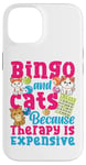 iPhone 14 Bingo Player Cat Bingo And Cats Because Therapy Is Expensive Case