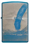 Zippo Briquet tempête Flying Eagle 360° Photo Image High Polish Blue Rechargeable dans Un Coffret Cadeau de Haute qualité 60005282 Normal