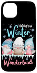 iPhone 14 Plus Walking In A Winter Wonderland Three Gnome Funny Christmas Case