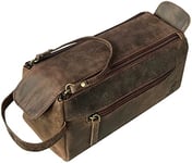 Cuir Trousse De Toilette Homme Voyage - Vanity Organisateur Maquillage - Trousse Toilette Femme