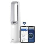 Philips Air Performer 2-en-1 : Purificateur & Ventilateur Rafraîchisseur – Nettoie 70m², Élimine 99,97% des Allergènes et Polluants. Filtre HEPA, Capteurs Intelligents, Alexa, Application (AMF765/10)