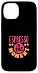 Coque pour iPhone 14 Espresso Beans Caféine Lover Tasse Espresso Barista