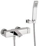 Sanitop-Wingenroth Mitigeur Robinet Monocommande pour Baignoire Salle de Bain avec Garniture de Douche Level, 1 pièce, chromé, 78612 6