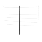 Windhager Corde en Acier Inoxydable - Kit Complet - 148 x 190 cm - Treillis de Jardin - Support pour Plantes grimpantes - Idéal pour Les parterres Hauts et de légumes - Résistant aux intempéries