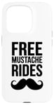 Coque pour iPhone 15 Pro Free Moustache Rides Moustache Face Sitting