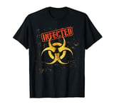 Infected Biohazard Symbol, Zombie Apocalypse, Grunge Style T-Shirt