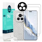 Ibywind 2 Pcs Screen Protector For Honor Magic6 Pro 5G 6.8",Flexible TPU Film,With 1Pc Camera Lens Protector,1Pc Back Film,Bubble Free,Easy To Install