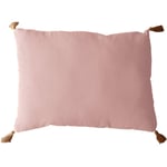 Enjoy Home - Coussin Panama avec pompons jute 50 x 70 cm