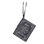 Nemesis Now Book of Shadows Hanging Ornament 7.2cm, Resin, Black, Book of Shadows Hanging Ornament, Baroque Design, Perfect For Witch Lovers, Cast in the Finest Resin, Expertly Hand-Painted