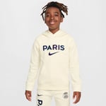 Paris Saint-germain Hettegenser Nsw Club Pullover Gx - Hvit/navy Barn - Nike, størrelse S: 128-137 cm